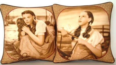 Wizard Of Oz- Dorothy Still In Kansas,  One Cotton Pillow 2 Different Prints New - Image 1 of 4