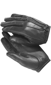 Leather Unlined Police Gloves Unisex - Men chauffeur Driving Gloves Black - Picture 1 of 6