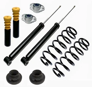 2 Stoßdämpfer Gas Federn HD Gummis Domlager Serie hinten für VW Golf 4 Typ 1J - Bild 1 von 7