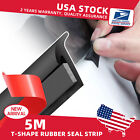 5M T-Shape Rubber Baot Car Door Trunk Seal Strip Weather Strip Edge Accessories