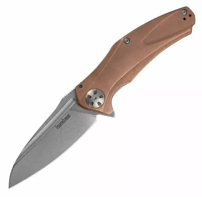 Kershaw 7008CU Natrix XL COPPER handle D2 blade KVT Ball Bearings Flipper Knife - Image 1 of 2