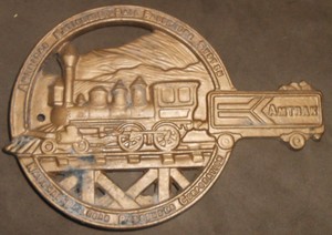 Seaboard Coast Line Railroad Train Virginia Metal Crafters SCL Cast Iron Trivet