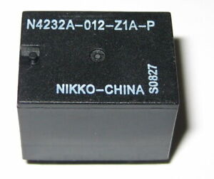 Nikko 12V 20 Amp SPDT Relay - Compact PC Mount 12 V Relay - NO / NC - 5 Pin