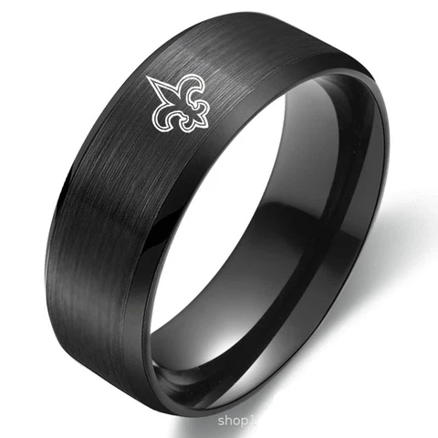 New Orleans Saints Football Team Stainless Steel Mens Band Ring Jewelry Size6-13 Cover