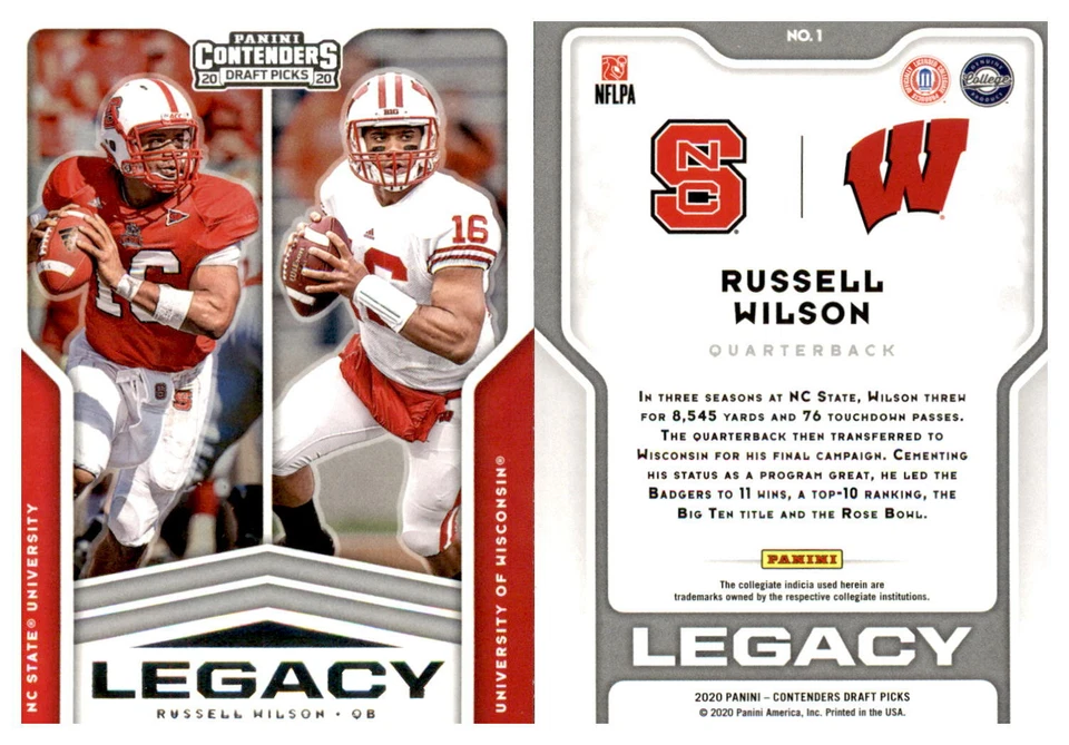 2020 Panini Contenders Draft Picks Inserts LEGACY  -  You Pick - Image 1 of 1