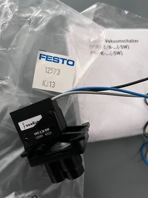 FESTO VPE-1/8-SW / VPE18SW 12593 K313 NEW OPEN - Image 1 of 2