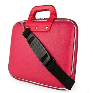 Pink Faux Leather Tablet Case Laptop Shoulder Bag For 10" iPad Air 5 / iPad 9 - Picture 1 of 11
