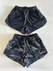Athleta Girl Size Small (7) Set Of 2 Running Shorts 2.5” - Excellent Condition - Picture 1 of 3
