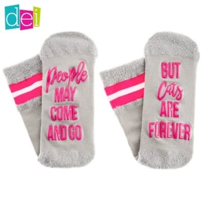 DEI Cats Are Forever MESSAGE SOCKS – 1 pair - One Size - Picture 1 of 1