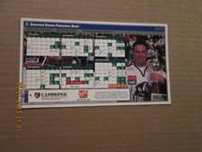 WCHL Bakersfield Condors Vintage Circa 2000-2001 Logo Hockey Magnet Schedule