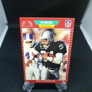 Bo Jackson 1989 Pro Set 1st Edition #185 Los Angeles Raiders HOF Star Mint