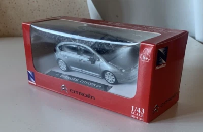 Modellino Auto Statico Cirtroen C4 Scala 1/43 Die-Cast Marca New Ray Collezione - Immagine 1 di 3