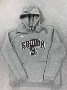 Brown Bears Nike Campus Black Label Hoodie Sweatshirt (Men's Large) Gray