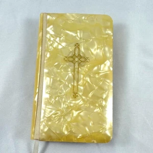 UNUSED! The New Key Of Heaven Catholic Prayer Book 1958 Celluloid Pearl Marriage - Picture 1 of 24