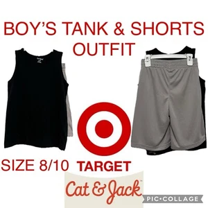 Boys Clothes Cat & Jack Outfit Tank Top & Athletic Shorts Size M(8/10) - Picture 1 of 8