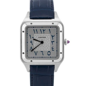 NEU 2024 PAPIERE Cartier Santos Dumont 33,9 mm PLATIN ARABISCH 4306A WGSA0086 BOX - Bild 1 von 7