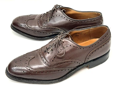 Alden 902 Brown Calfskin Leather Oxford Wingtip Balmoral Men's Size 8 B/D - Image 1 of 4