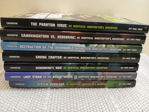 Lot of 7 Official Minecraft Novels Paperback Used Not Complete -C7 - Imagen 1 de 19
