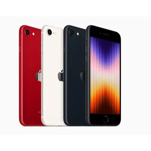 Apple iPhone SE 3rd Gen Midnight Red Starlight 64GB Unlocked Mobile 2022, VG - Picture 1 of 11