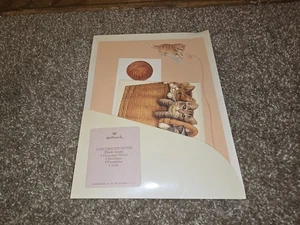 HALLMARK Tabby Cat BLANK Set BUSTE FISSE vintage nuove sigillate - Foto 1 di 5