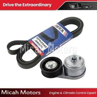 Serpentine Belt Component Kit for Chevrolet Silverado Express 1500 C2500 GMC Foto 1 de 4