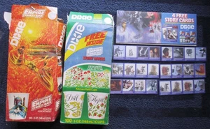 Vintage STAR WARS 1981 Dixie Cups STORY CARD POSTER + cards + 2 Boxes Cups (new) - Picture 1 of 9