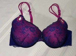 Victoria's Secret Push-up-BH Sexy Little Things Navy Hot Pink 36C - Bild 1 von 3