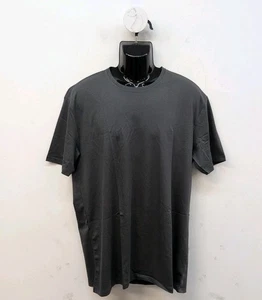 Basic leichtes Rundhals Kurzarm Herren T-Shirt Gr. XL grau schwarz - Bild 1 von 6
