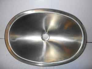 *12 X 17 OVAL STAINLESS STEEL SINK SINGLE BOWL RV K&B FIXTURES FREE SHIP *4A* - Bild 1 von 4
