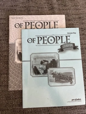 Abeka 7th Grade English - Literature: Of People Answer Key 5th 2017 Pensacola CC - Image 1 of 3