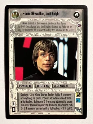 Star Wars CCG Luke Skywalker Jedi Knight Card Death Star II *C* - Image 1 of 4