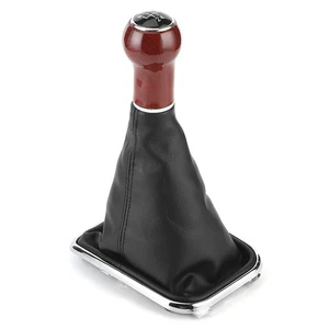 5 Speed Gear Shifter Dust Cover PU Leather Car Gear Shifter Knob Anti-Dust Dover - Picture 1 of 8