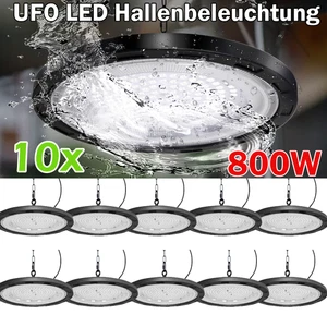 10X 800W UFO LED Hallenbeleuchtung Industrielampe Hallenstrahler Hallenleuchte - Bild 1 von 20