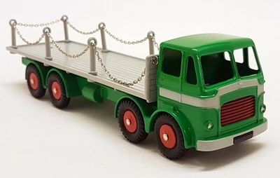 Atlas Dinky 玩具复制品 935 Leyland 章鱼平卡车带链条模型 — 第 1/4 张图片