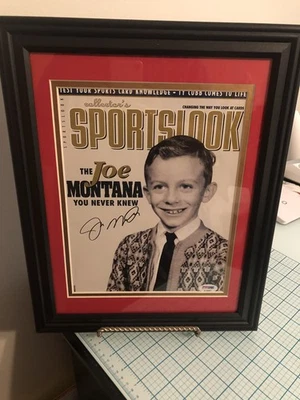 Joe Montana Signed Magazine Page(F&M)PSA - Image 1 of 4