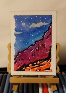 ACEO Künstlerkarte - Original Acryl Gemälde - Signierte Kunst, SpookieCreations - Bild 1 von 4