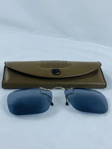 American Optical Sunvogues Clips On Sunglasses w/Case - Picture 1 of 14