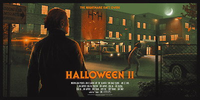 Halloween 2 Juan Ramos Reg Timed Bottleneck Print Sideshow Collectibles 36x18 • 255.75$
