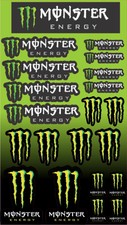Monster energy sticker sheet  20 stickers in total  