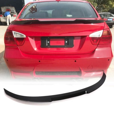 Alerón trasero negro brillante para BMW E90 325i 328i 335i sedán 2006-12 Foto 1 de 4