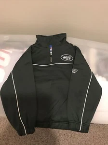 New York Jets Reebok 1/4 Zip Jacket Youth Small - Picture 1 of 9