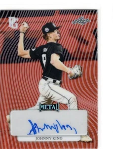 2023 Leaf Perfect Game Metal Johnny King Red Prismatic Auto 1/1 - Bild 1 von 1