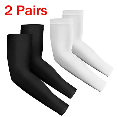 2 Pack Arm Sleeves Compression Sleeves To Cover Arm for Men Women Sun Sleeves - Image 1 of 4