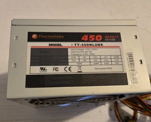 Fuente de alimentación THERMALTAKE TT-450NL2NK 450 vatios ATX 12V v2.2 TT-450 PROBADA/FUNCIONANDO - Imagen 1 de 8