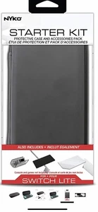 Nyko Starter Kit for Nintendo Switch Lite - Black, Protective Case & Accessories - Picture 1 of 3