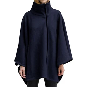 futurino Women Gothic Open Front Poncho Cape Coat Outwear Jacket Cloak Navy S - Picture 1 of 6