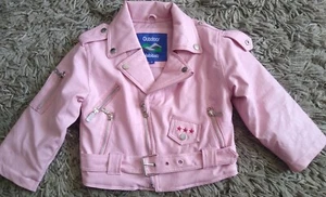 NWOT Outdoor Habitat Child's Motorcycle Biker Jacket Embroidered Eagle USA ~ 4T - Picture 1 of 9