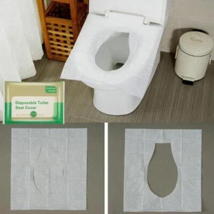 NEW DISPOSABLE TOILET SEAT COVERS Camping Festival SizeTissue s Loo Pocket W1J3 - Picture 1 of 13