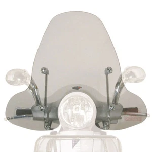 22486 SCHERMO PARABREZZA FACO + KIT ATTACCHI NERI PER FOR VESPA LX 125 2005 2006 - Foto 1 di 3