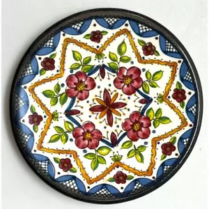 Cereplat Ceremar Miniature Wall Hanging Plate Hand Made Spain 4" - Picture 1 of 2